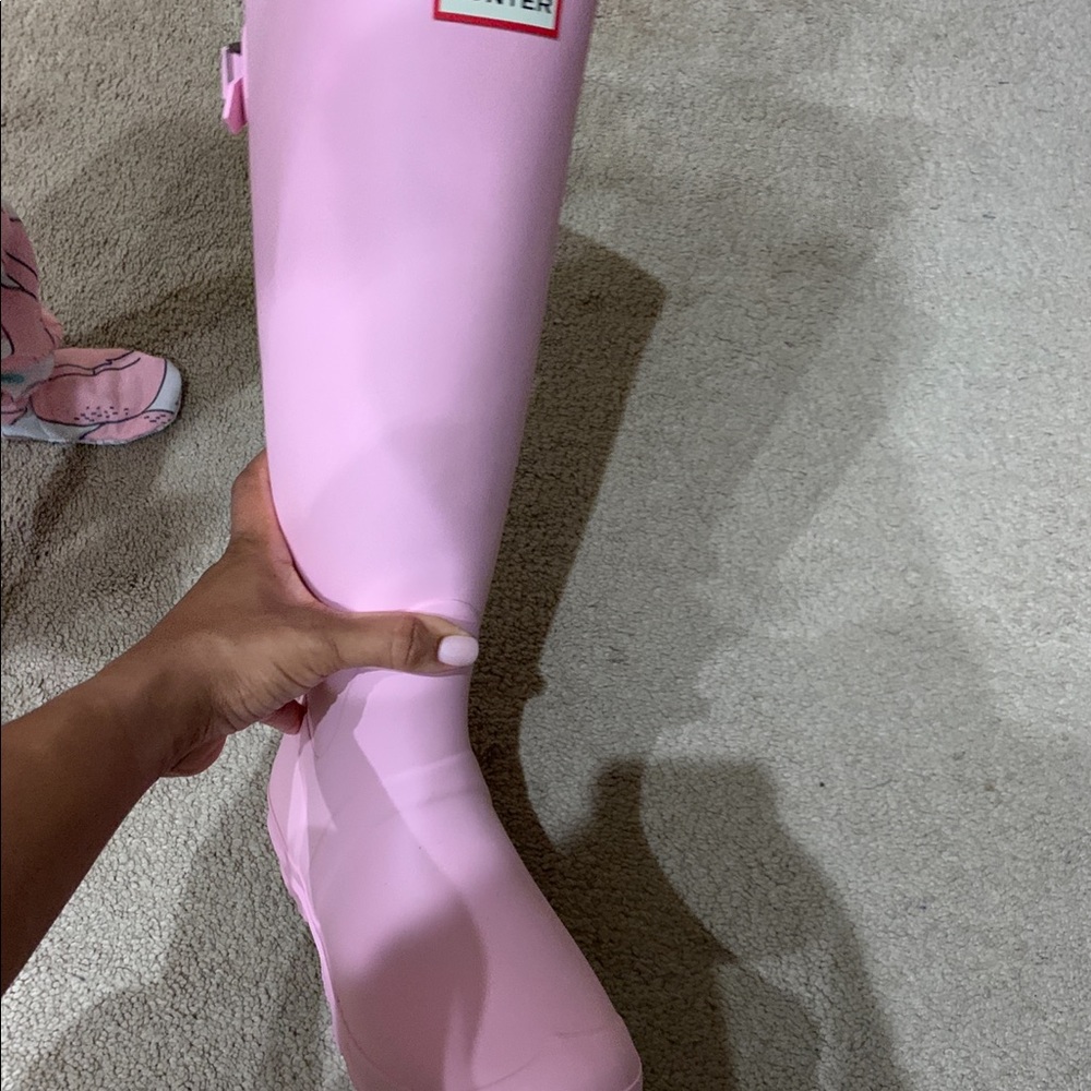 Light pink Hunter rainboots